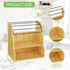 Counter 3 Packet LASZOLA Bamboo Tea Bag and Coffee Holder Organizer for Cabinet Office, Tier Large Capacity Vertical K