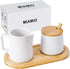 MIAMIO - Sugar and Cream Serving Set with Lid and Spoon/Ceramic Coffee