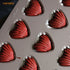 CHEFMADE Madeleine Mold Cake Pan, 12-Cavity Non-Stick Heart-shaped Bakeware for Oven Baking (Champagne Gold)