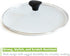 TECHEF 8 Inch Tempered Glass Lid for Frying Pans and Pots, Stainless Steel Rim, Oven & Dishwasher Safe