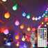 GlowNest LED Globe String Lights - 19.7ft USB Color Changing Twinkle Lights with