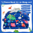7 Set 3D Set Set, Wajade Piece Kid Boys Dinosaur Comforter Twin Size Blue Dinosaur Wild Park Jungle Print Bedding