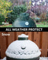 Accessories for Big Green Egg, Top Damper Cap for Big Green Egg Replacement Parts, Ceramic Chimney Cap for Big Green
