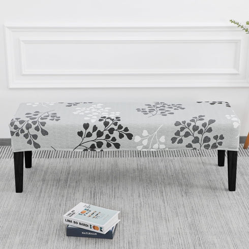 SPRINGRICO Stretch Dining Bench Cover, Removable Bench Slipcover Washable Bench Seat Protector Rectangle Bench Cover