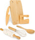 LUOLAO Wooden Kids Safe Knife and Kids Baking Set for Real Cooking,