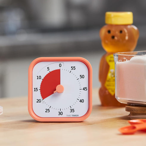 TIME TIMER Home MOD - 60 Minute Kids Visual Timer for Homeschool Supplies, Silent Operation