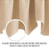 NICETOWN Room Darkening Window Valance, Solid Thermal Insulated 52"x18" Scalloped Curtain Panels (Biscotti Beige, 4