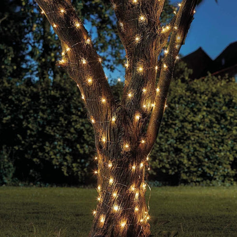 Metaku 2 Pack 33Ft 100 LED Fairy Lights, Battery Operated String Lights with Remote Timer, Warm White