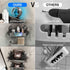 1 Pack Mustorn Suction Cup Shower Caddy Corner, Suction Corner Shower Shelves No Drilling, Rustproof Shower Organizer