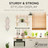 TRIPAR Augusta Narrow Vertical Plate Rack, Black, 2 Tiers - Lightweight & Durable