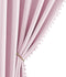 NICETOWN Pom Pom Blackout Curtains for Girls Bedroom Boho Pink Window Curtains