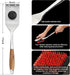 XUDAKAIXIN Nylon Grill Brush, Dual Grip Design, with Extended Luxurious Acacia Wood Handle, Safe Nylon Bristles