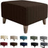 MAXIJIN Jacquard Ottoman Cover Slipcovers Folding Storage Stool Furniture Protector Cover Soft