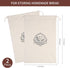 2-Pack 12x17.5 Inch Linen Bread Bags for Homemade Bread & Sourdough, Unbleached with TPU Lining - Reusable Washable