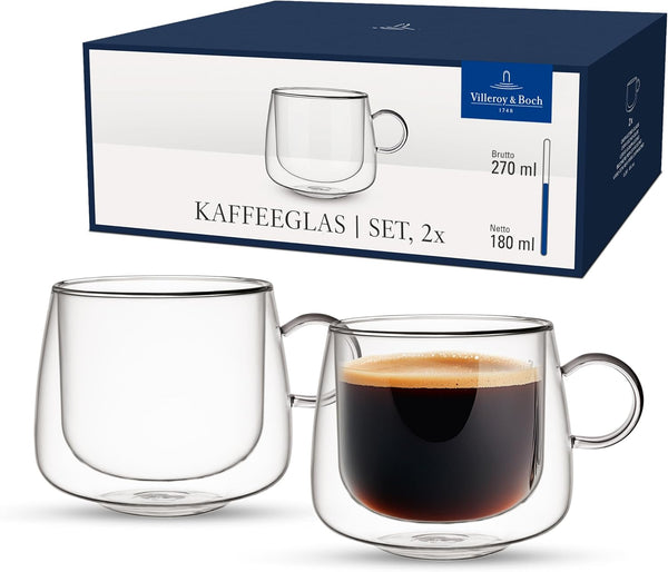 Villeroy & Boch Artesano Hot & Cold Beverages Coffee Glass, Set of