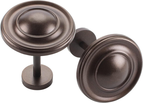 Deco Curtain Tieback Holdback Set of 2 - Spin Medallion Brown Oil Rubbed