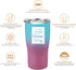 Philippians 4:13 Tumbler, Stainless Steel Insulated Cup - Christian Gifts for Women (20 Oz, Purple Teal)