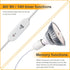 Bulbs, 25W 5000K, LED Grow Light Hanging Grow Lights for Indoor Plants, Height Adjustable Plant Light with Timer, Full