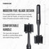 FARBERWARE Nylon Meat & Potato Masher, Heat-Resistant Kitchen Tool, 10-Inch Durable with Ergonomic Handle, Black