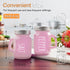 Pink Salt and Pepper Shakers Set, 4 oz Glass Kitchen Accessories, Easy to Clean & Refill, Pink Kitchen Decor