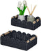 CubesLand Scalloped Edge Decor Baskets for Home, Living Room, Toilet Paper Storage