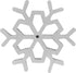 O'CREME Christmas Rosette Iron Snowflake