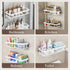3 Pack Shower Caddy, Shelf for Inside Shower, Rustproof Aluminium Bath Organizers, No Drilling Shelves with Soap Holder