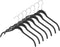 Whitmor Flocked Dress/Shirt Hangers, Set of 7, Black