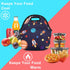 Violet Mist Women's Reusable Neoprene Lunch Bag, Space Rocket, Unisex, 11.4"L x 10.43"H x 5.51"W, fits containers up to