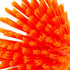 SPARTA 42395EC24 Orange Plastic Scrubber Brush, 5 x 5 x 4 Inches Round Dish Scrub Brush for Kitchen & Bathroom
