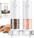 Electric Salt and Pepper Grinder Set Automatic Battery Pepper Mill Shakers Kitchen