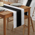 Futuregrace 72 inches Black and White Stripes Table Runners, Farmhouse Table Runner Dresser Scarves Long,Modern
