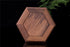 6.5" THY COLLECTIBLES Beautiful Hand Craft Hexagon Rosewood Oriental Fishbowl Vase Stand