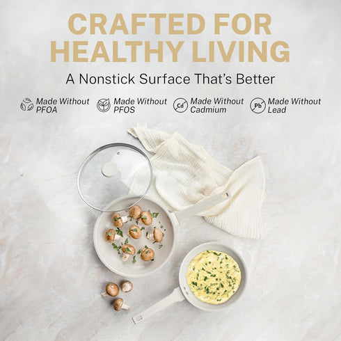 Granitestone 10 Inch Non Stick Frying Pan, Healthy Non Toxic Skillet, Oven Safe and Dishwasher Safe