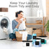 3+1 Pack Laundry Pods Containers & Dryer Sheet Holder & Laundry Detergent Dispenser, Laundry Room Organization