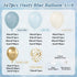 147pcs Dusty Blue Balloon Garland Arch Kit, Light Baby Blue Sand White Metallic Gold Confetti for Birthday Wedding