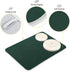 Qilmy Countertop, 16 18 Inch Hunter Green Dish Drying Mats Tableware Absorption Water Mat Home Decor Drying Pad