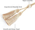 Curtain Tiebacks with Tassel, Modern Rope Window Curtain Ties Backs for Draperies, Elegant Decorative Curtain Holdbacks