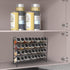 SWOMMOLY 36 396 Set, Countertop, Spice Rack Organizer with Empty Square Spice Jars, Spice Labels with Chalk Marker