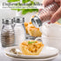 Glass Salt and Pepper Shakers Set, Oval Salt Shaker Set
