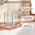 3 Countertop/Kitchen/Office Toothbrush Holders for Bathrooms, Slots Detachable Toothbrush Holder Wall Mounted