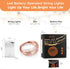 2 Pack 16.4ft 50 Ariceleo Battery Operated String Lights with Timer, Multi Color with Synchronized Twinkle Mode, Fairy