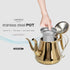 BESTOYARD Stainless Steel Teapot, Camping Pitcher with Lid, Whistling Kettle, Large Capacity Tea Pot for Hotel Supplies