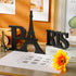 Blulu Wooden Eiffel Tower Table Decor, Paris Sign Letters for Bedroom, Living Room, Office, Bathroom (Black)