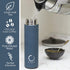 15oz Pure Zen Tea Thermos with Infuser for Hot and Cold Infusions - Stainless Steel - Tea Infuser Bottle - Leakproof