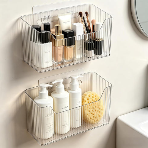 Lae Nuvole 2 Packs Cabinet Door Organizer Wall Mounted Shower Basket, Shower