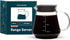 Glass Range Coffee Server for Pour Over Coffee & Tea, 600ml/20oz Ovalware Microwave Safe & Heatproof 2.5mm Thick Glass