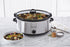 Crock-Pot 7 Quart Oval Manual Slow Cooker, Stainless Steel (SCV700-S-BR), Versatile Cookware for Families