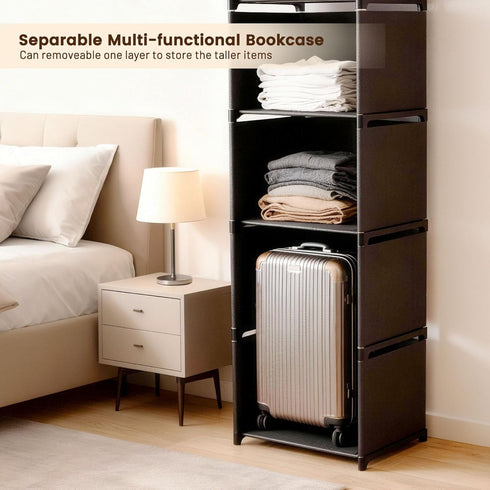 Gmrithaf 6 5-Cube 6 5 Tier Book Shelf, Storage Shelves, Tool-Free Assembly Kids Bookshelf, Bookcase Cube Storage