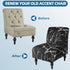 Armless Armless (2 Pack, Accent Chair Cover Slipcover, Stretch Chair Slipper Super Fit Chair Furniture Protector Cover
